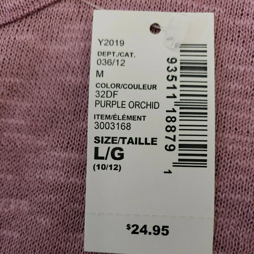 NWT The Children's Place Sweater Girl's Long Sleeve Stretch Orchid 10/12 Large